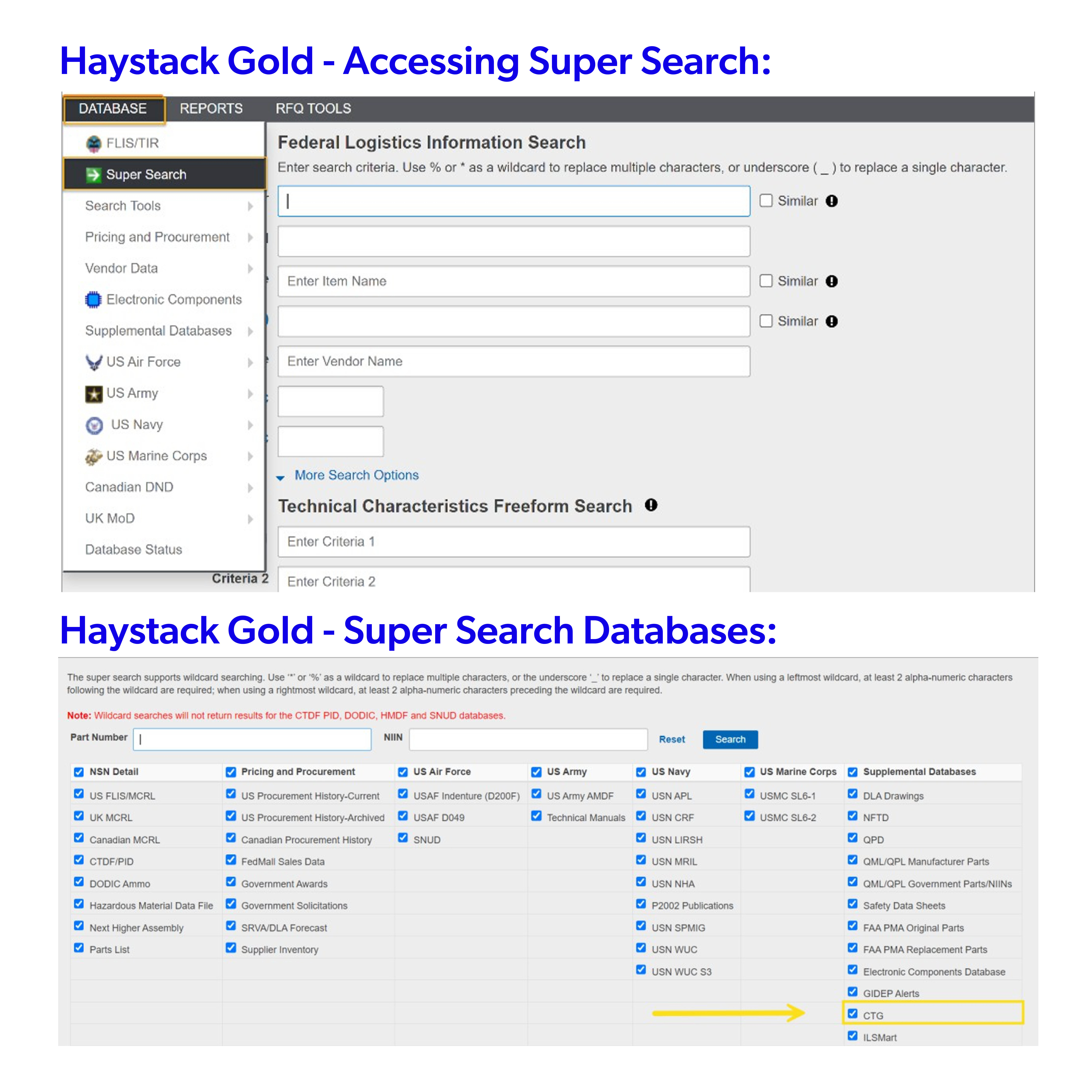 Haystack CTG Super Search